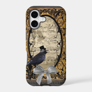Funny vintage Gothic wedding crow