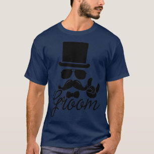 Funny Vintage Groom Bachelor Party Wedding Marriag T-Shirt