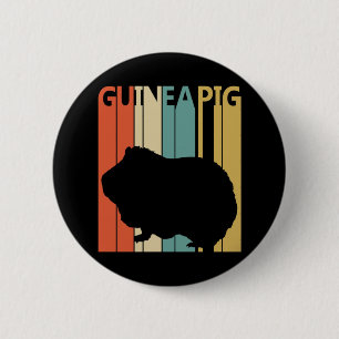 Funny Vintage Guinea Pig 2 Inch Round Button