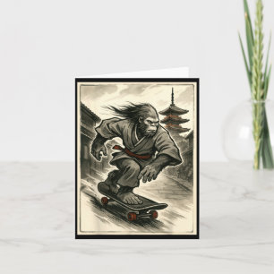 Funny Vintage Japanese Ukiyo-e Art Graphic Tee Ska Card