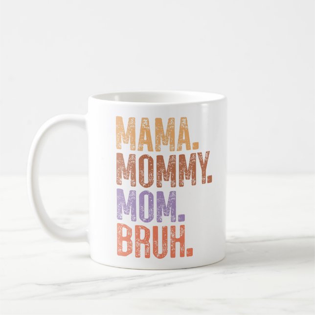 Funny Vintage Mom Coffee Mug (Left)
