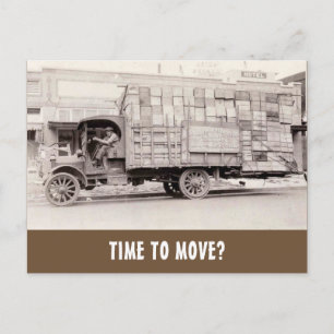 Funny vintage photo realtor marketing postcard