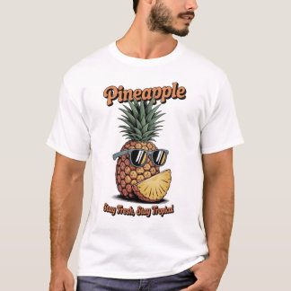 Funny Vintage Pineapple Tropical Retro  T-Shirt