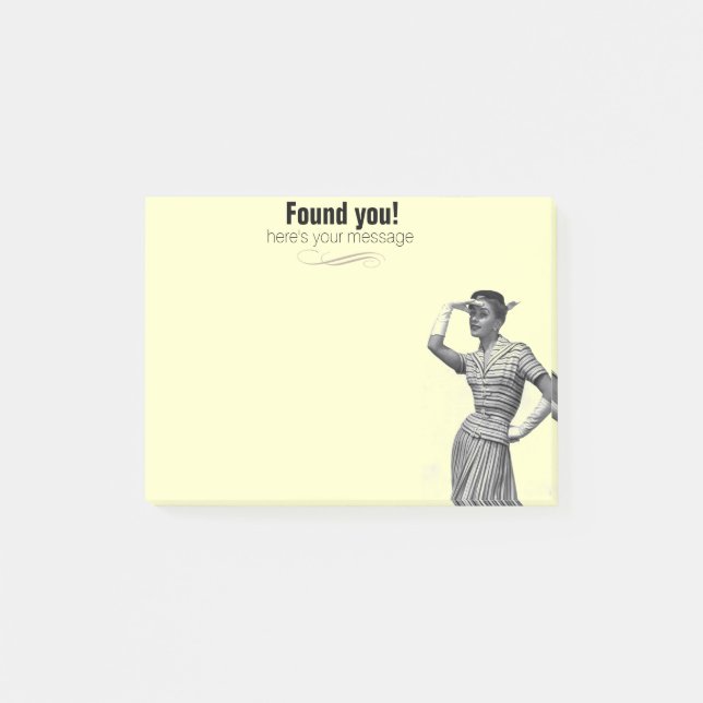 Funny Vintage Post-It Notes (Front)