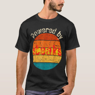 Funny vintage powered by steaks carnivore meat T-Shirt