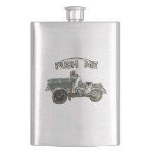 Funny Vintage Push Me Motorcycle