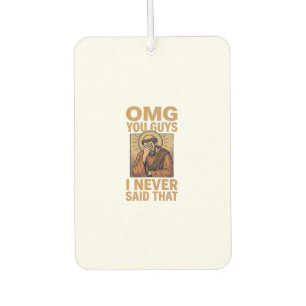 Funny Vintage Religious Facepalm Quote Shirt Desig Air Freshener