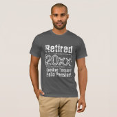 Funny vintage retirement t shirts for retired men (Front Full)