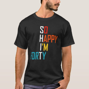 Funny Vintage Retro 40th Birthday  1979 40 Years O T-Shirt