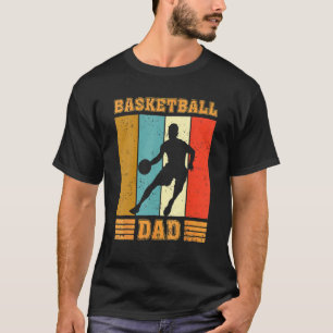 Funny Vintage Retro Best Basketball Dad Ever Fathe T-Shirt