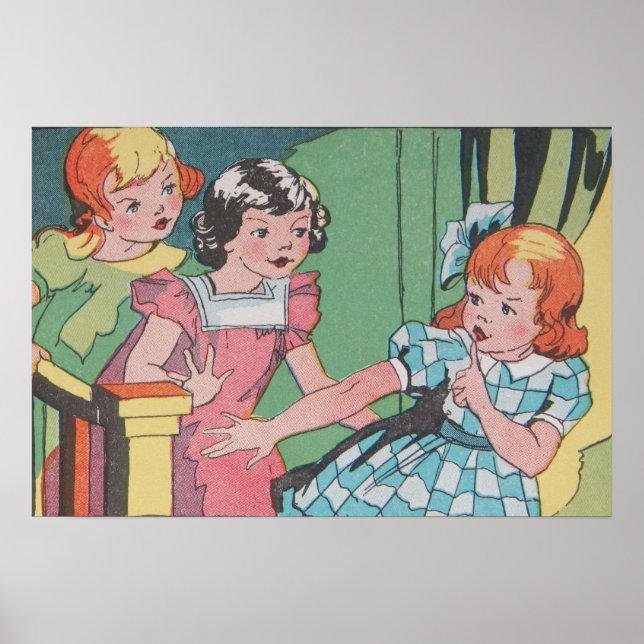 Funny Vintage Retro Cartoon Comic Poster (Front)