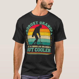 Funny Vintage Retro Croquet Grandpa Father's Day  T-Shirt
