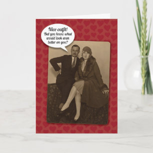 Funny Vintage Suggestive Valentine's Day Card