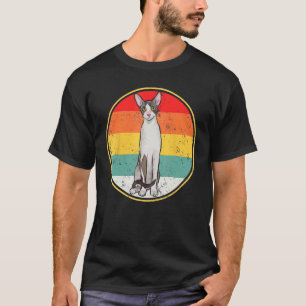 Funny Vintage Sunset Cornish Rex Cat T-Shirt