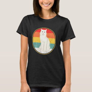 Funny Vintage Sunset Turkish Angora Cat T-Shirt