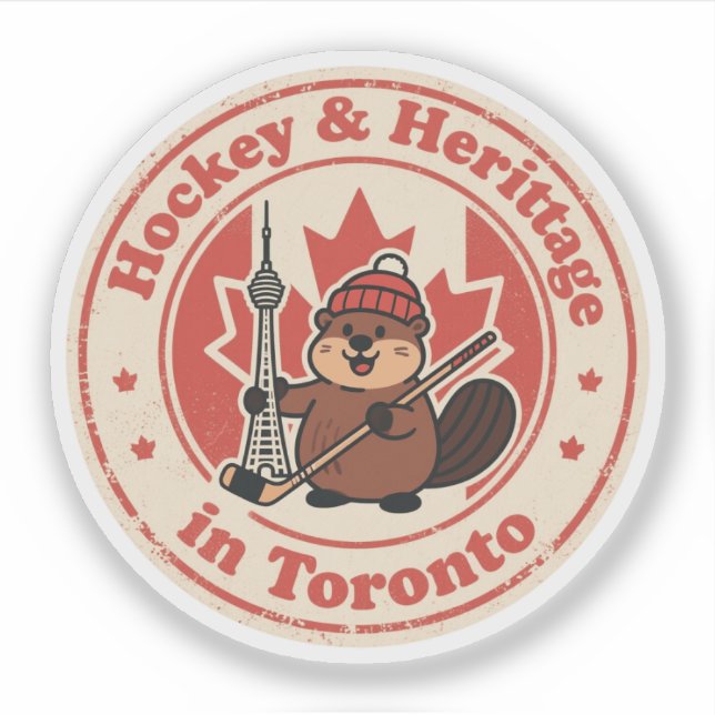 Funny Vintage Toronto Beaver Hockey Retro (Front)
