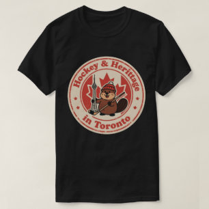 Funny Vintage Toronto Beaver Hockey Retro T-Shirt