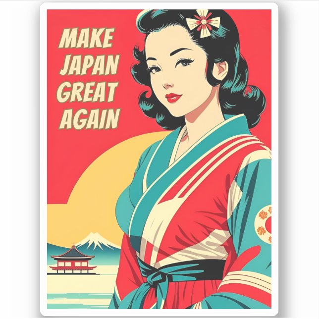 Funny Vintage Travel Japan Humour Retro Style (Front)