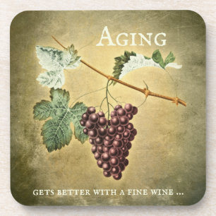 Funny Vintage Wine Coaster