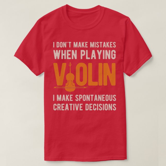 Funny Violin 9 T-Shirt (Design Front)