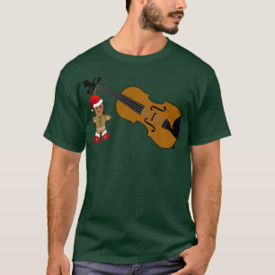 Funny Violinist Christmas Violin Player Musician S T-Shirt