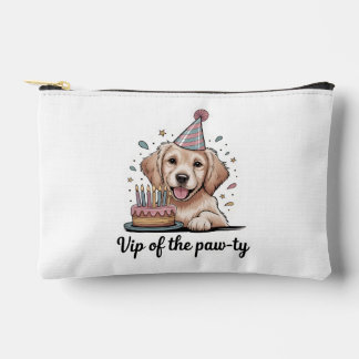 Funny "VIP of the Paw-ty" Dog Birthday Accessory Pouch