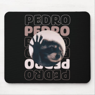 Funny Viral Pedro Dancing Raccoon Meme Pedro  Mouse Pad