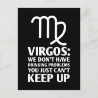 Funny Virgo Drinking Zodiac Astrology Sign