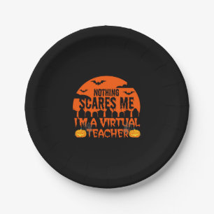 Funny Virtual Teacher Paper Plate