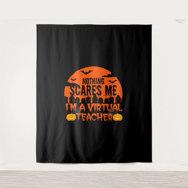 Funny Virtual Teacher Tapestry (Front)