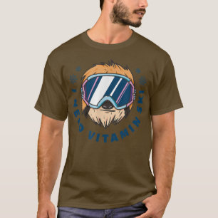 Funny Vitamin Snow Ski Lovers Men Women T  T-Shirt