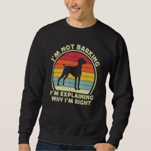 Funny Vizsla Dog Lover For Men Women Kids Retro Vi Sweatshirt