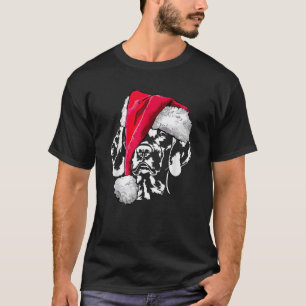 Funny Vizsla Santa Christmas  dog tee gift