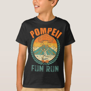 Funny Volcano Pompeii Fun Run Geography Volcanolog T-Shirt