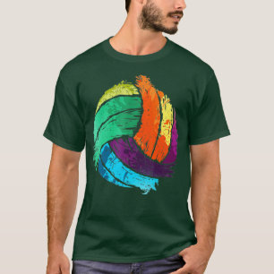 Funny Volleyball Art For Boys Girls Women Volleyba T-Shirt