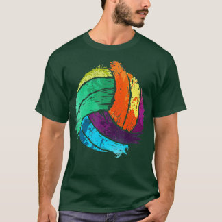 Funny Volleyball Art For Boys Girls Women Volleyba T-Shirt