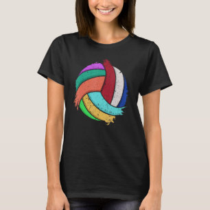 Funny Volleyball Art For Boys Girls Women Volleyba T-Shirt