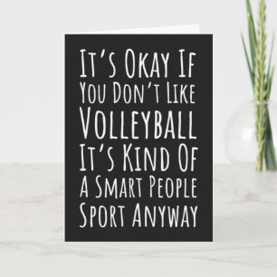 Funny Volleyball Cards Humour Team Sports Player