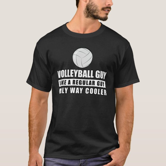 Funny Volleyball Design T-Shirt (Front)