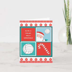 Funny Volleyball Fêtes Cartes de Noël