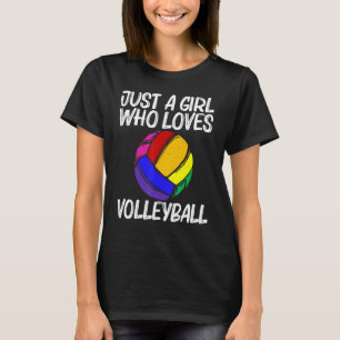 Funny Volleyball For Girls Women Volleyball Sport  T-Shirt