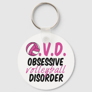 Funny Volleyball Keychain