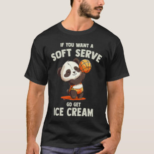 Funny Volleyball Soft Serve  Funny Baby Panda Voll T-Shirt