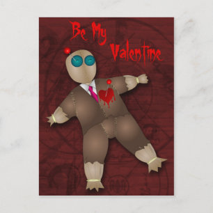 Funny Voodoo Love Valentine Postcard
