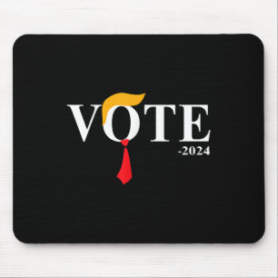 Funny Vote Trump 2024 Hair Tie Mouse Pad