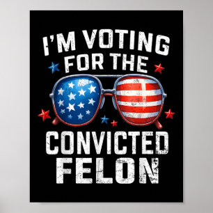 Funny Voting Trump 2024 Im Voting For The Poster