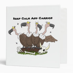 Funny vultures humour cartoon binder