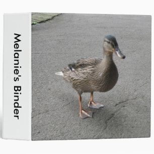 Funny Waddling Duck Custom Binder