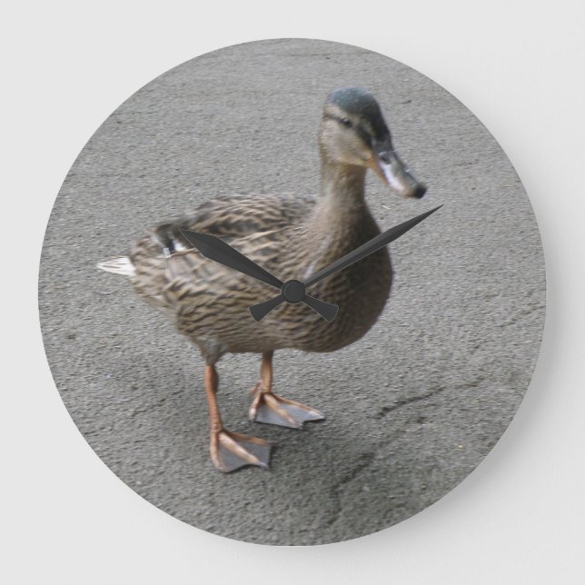 Funny Waddling Duck Wall Clock (Front)