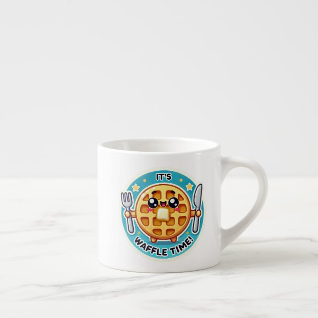 Funny Waffle Mug with Backside Design (Right)